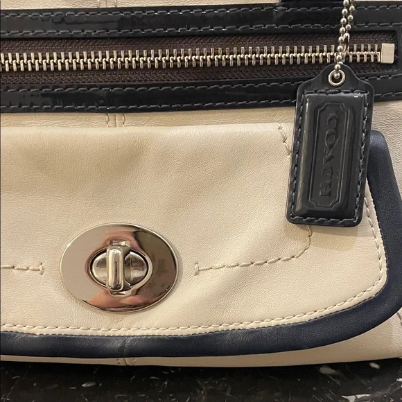 Coach Signature Canvas & Leather Satchel – Red/Pink Interior – Style No. 13382 - Picture 3 of 13